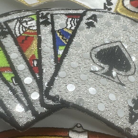 Vintage Lot 5 Patches Casino Gambling LAS VEGAS Cards Slot New Free Shipping - Picture 7 of 7